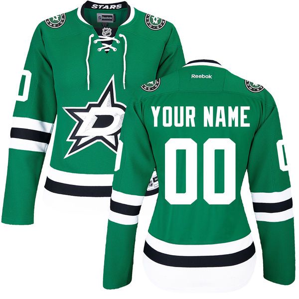 Reebok Dallas Stars Womens Premier Home NHL Jersey - Green->women nhl jersey->Women Jersey